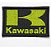 Patch Bordado Motos Kawasaki Tarjeta 8x5cm - Imagem 1