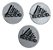 Patch Bordado Marcas adidas Kit Com 3 Peças 4x4cm - Imagem 2