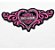Patch Bordado Harley Davidson Coracao 20x8,7cm - Imagem 1
