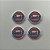 Patch Bordado Marcas Gulf Oleo Kit Com 3 Peças 2x2cm - Imagem 1