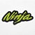 Patch Bordado Motos Kawasaki Ninja Logo 9x4cm - Imagem 1