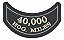Patch Bordado Harley Davidson Mileage 40000 Hog Harley Davidson 7,7x4,8cm - Imagem 1