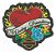 Patch Bordado Harley Davidson Hd Coração Com 8x7,7cm - Imagem 1