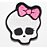 Patch Bordado Caveiras Caveira Monster High 6,4x7cm - Imagem 1