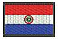 Patch Bordado Bandeiras Bandeira Paraguai 8x5cm - Imagem 1