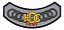 Patch Bordado Harley Davidson Hog 1993 Harley Davidson Anual 14,4x7cm - Imagem 1