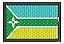 Patch Bordado Bandeiras Bandeira Amapa 6x4cm - Imagem 1