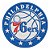 Patch Bordado Esportes Nba Philadelphia 76ers 8x8cm - Imagem 1