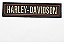 Patch Bordado Harley Davidson Tarjeta Marron 14x3cm - Imagem 1