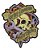Patch Bordado Caveiras Hd Caveira Correntes 33x28cm - Imagem 1