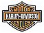 Patch Bordado Harley Davidson Logo Laranja 28x21cm - Imagem 1