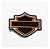 Patch Bordado Harley Davidson Logo Bodyshield Laranja 7x5,7cm - Imagem 1