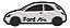Patch Bordado Carros Silhueta Ford Ka 10x4cm - Imagem 1