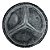 Patch Bordado Carros Mercedes Benz Logo 6x6cm - Imagem 2