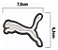 Patch Bordado Marcas Puma 75x63mm 7,5x6,3cm - Imagem 2