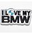 Patch Bordado BMW I Love My Bmw 9x4,5cm - Imagem 1