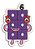 Patch Bordado Cartoons Numbers Block 6 5x7cm - Imagem 1