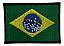 Patch Bordado Bandeiras Bandeira Brasil 6x4cm - Imagem 1