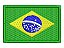 Patch Bordado Fórmula 1 Bandeira Do Brasil C 7x5cm - Imagem 1