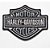 Patch Bordado Harley Davidson Logo Hd 6x4,8cm - Imagem 1