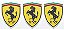 Patch Bordado Carros Ferrari Logo 3 Peças 30x4cm - Imagem 4