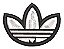 Patch Bordado Marcas adidas Logo Antigo Flor 5x3,8cm - Imagem 1