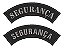 Patch Bordado Diversos Segurança Tarjeta Sutache 10x2,5cm - Imagem 1