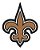 Patch Bordado Esportes Nfl New Orleans Saints 8x7cm - Imagem 1