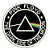 Patch Bordado Música Pink Floyd Dark Side 8x8cm - Imagem 1