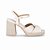 Sandália Piccadilly Eloisa Off White Salto Alto 771002 - Imagem 2