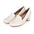 Mocassim Loafer Piccadilly Laura Salto Médio Branco 110102 - Imagem 5