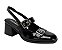 Slingback Piccadilly Cassiana Salto Médio Preto 611003 - Imagem 1