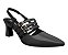Scarpin Slingback Piccadilly Irene Salto Médio Preto 764008 - Imagem 1