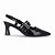 Scarpin Slingback Piccadilly Irene Salto Médio Preto 764008 - Imagem 2