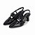 Scarpin Slingback Piccadilly Irene Salto Médio Preto 764008 - Imagem 3