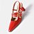 Scarpin Slingback Piccadilly Irene Salto Médio Vermelho 764008 - Imagem 4