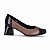 Sapato PICCADILLY MAXI Estela Salto Médio Bronze e Preto 748042 - Imagem 1