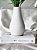 Vaso Minimalista Alice - Em Cimento Branco - OffW - Imagem 1
