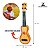 Brinquedo Violao Ukulele Criança Acustico Corda Nylon Marrom - Imagem 4