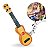 Brinquedo Violao Ukulele Criança Acustico Corda Nylon Marrom - Imagem 1