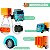 Caminhão Carreta Container Recarregável Brinquedo Controle Remoto - Imagem 3
