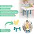 Mesa Didáctica De Atividade Infantil para Montar Lego Colorida - Imagem 4