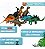 Dinossauro Kit 8 Unidades Brinque Dino Grande - Imagem 2