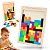 Brinquedo Encaixe Madeira Tetris Montessori Educativo Baby - Imagem 1