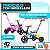 Triciclo Infantil 2em1 Pedal Cesto Passeio Azulrosa Babyland - Imagem 6