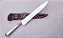 FACA INOX 08" CABO METAL ALTO RELEVO / MARCA CASCAVEL / BAINHA DE COURO - Imagem 3