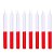 1 Kg De Velas Palito Bicolor Branco e Vermelho 18cm - Velas por Quilo Parafina 100% Pura Fábrica de Velas São Jorge - Imagem 1