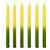 1 Kg De Velas Palito Bicolor Amarela e Verde 18cm - Velas por Quilo Parafina 100% Pura Fábrica de Velas São Jorge - Imagem 1