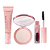 Kit de Maquiagem Linha Rosa Ruby Rose - Base Líquida + Pó Compacto + Gel de Sobrancelha - Imagem 1
