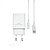 Carregador de Celular com cabo micro USB/1 Saída USB - Imagem 1